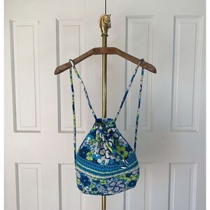 Vintage 00s Vera Bradley Floral Drawstring Backpack